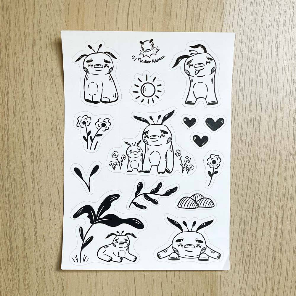 The loyal companion sticker sheet (Sale)