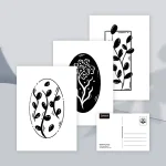 Blooming days postcard set (3 pcs)