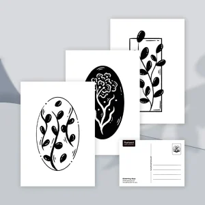 Blooming days postcard set (3 pcs)