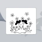 The hidden watcher mouse pad