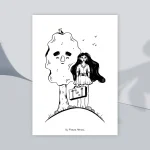 Watching the distance - A5 print