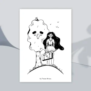 Watching the distance - A5 print
