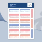 Kawaii weekly habit tracker sticker sheet – Bullet journal & planner
